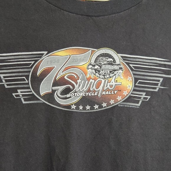 Hot Leathers Harley Davidson Men’s Sturgis Bike Rally Graphic Retro Tee - Picture 2 of 5